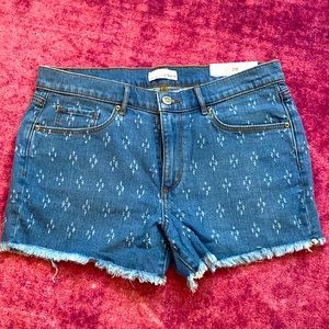 Loft Textured Jean Shorts